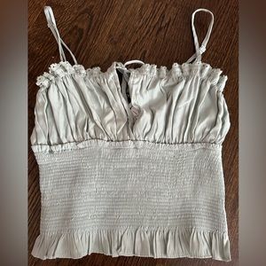 NWT papermoon mint green smocked tank size small